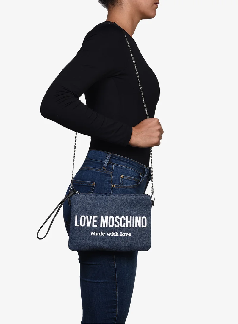Love Moschino Signature Love Denim Wallet